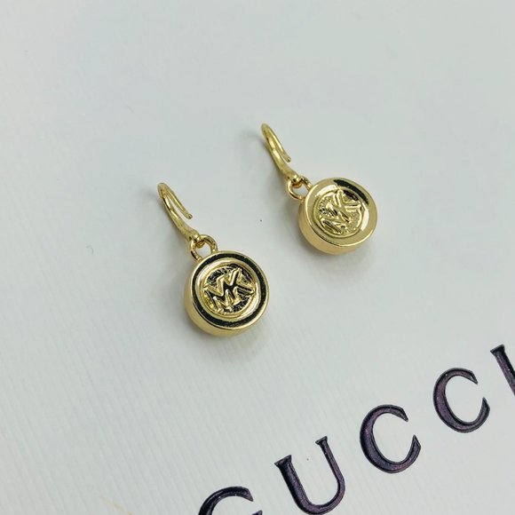 MICHAEL KORS Brilliance Dangle Drop Earrings Gold - Picture 11 of 15